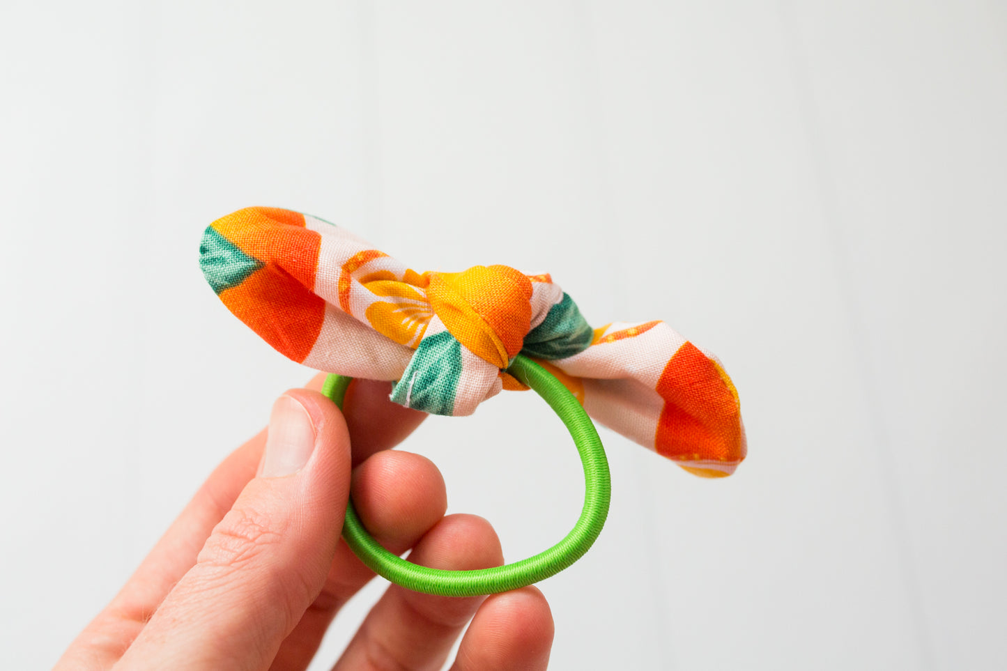 Floridian Orange Citrus Bow Hair Tie
