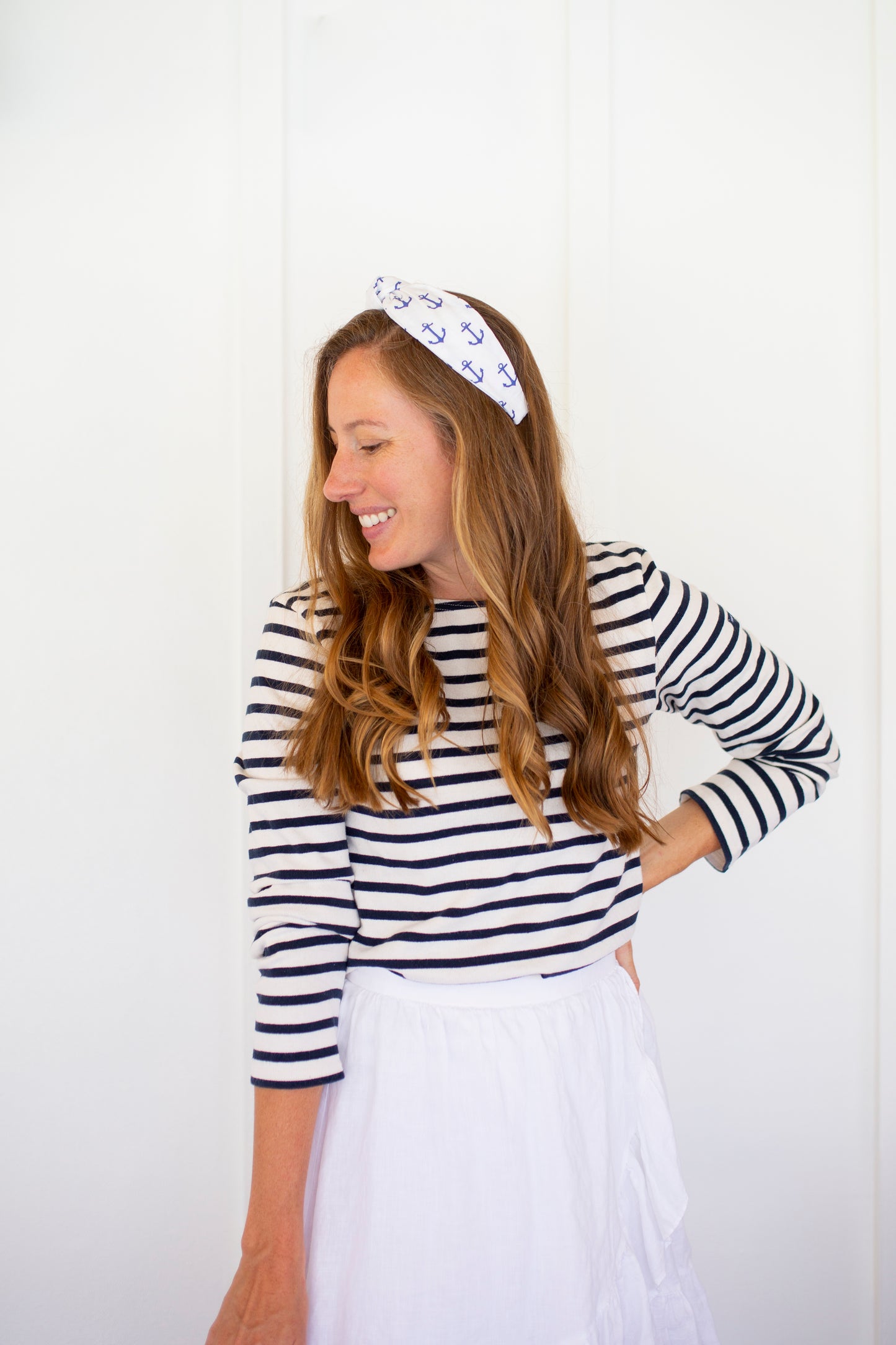 Nautical Anchor Print Headband