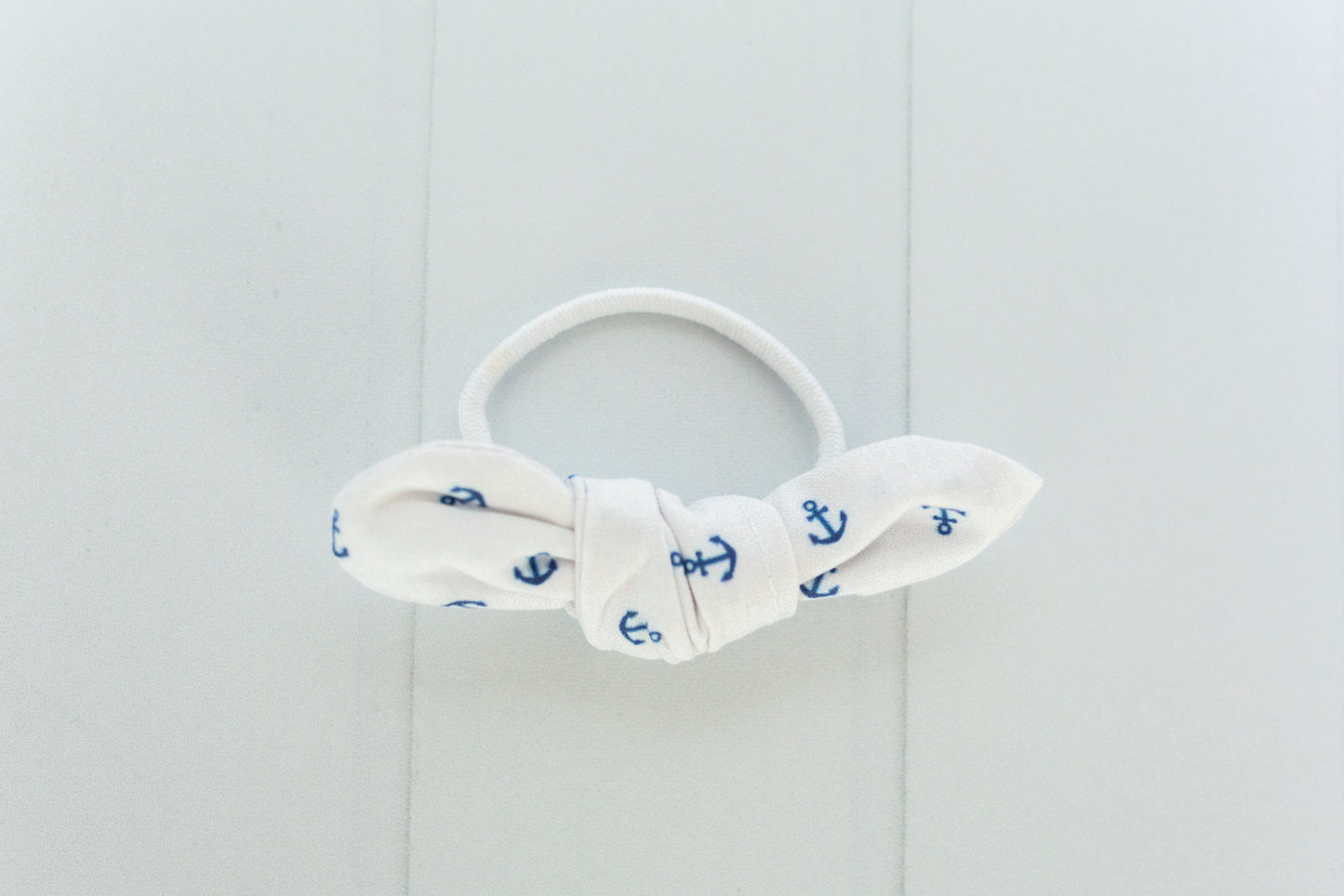 Mini Anchor Bow Hair Tie