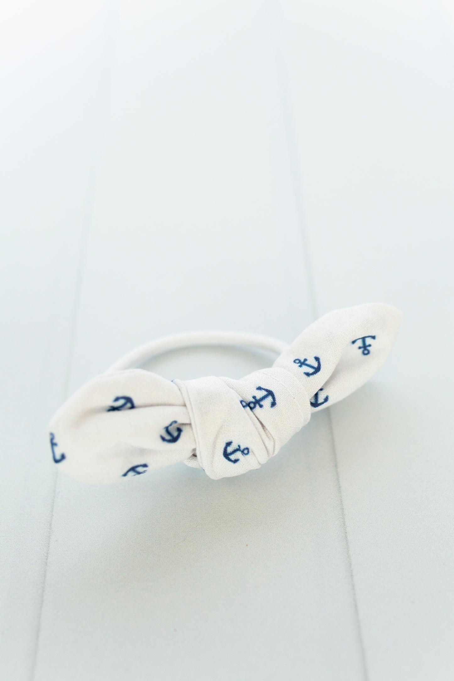 Mini Anchor Bow Hair Tie