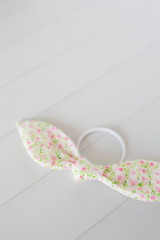 Jen Strandberg Studio X Sunshine Style Rosa Rugosa Large Bow Hair Tie