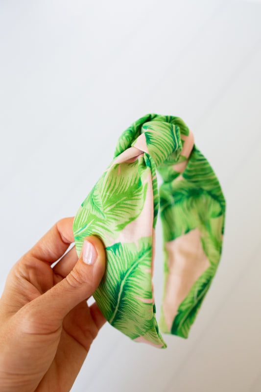 Tropical Florida Palm Leaf Headband