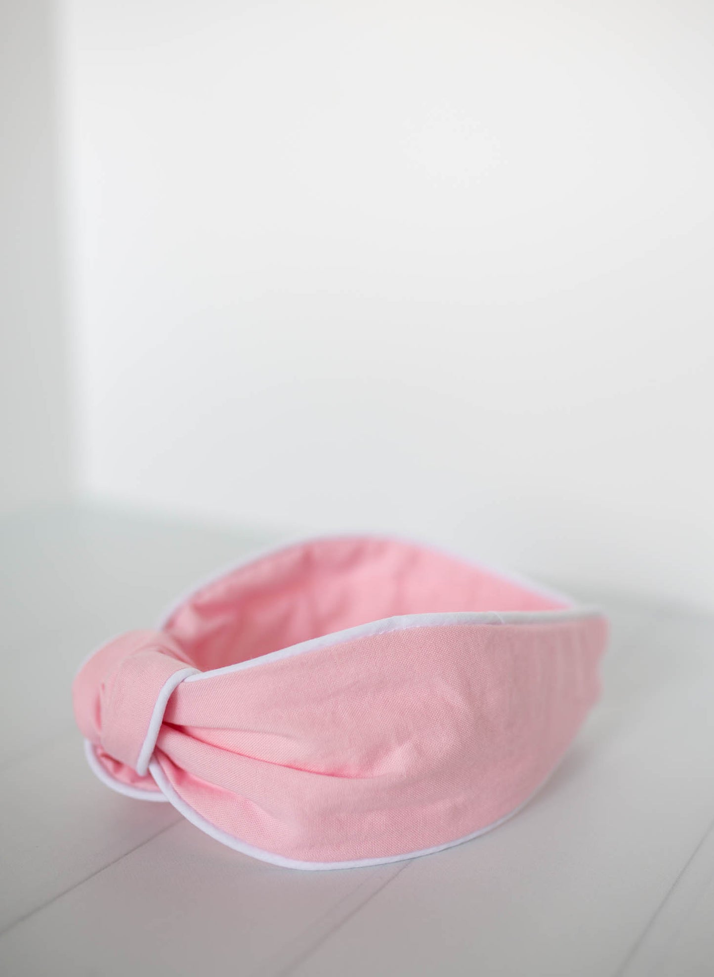 Light Pink Piped Knot Headband