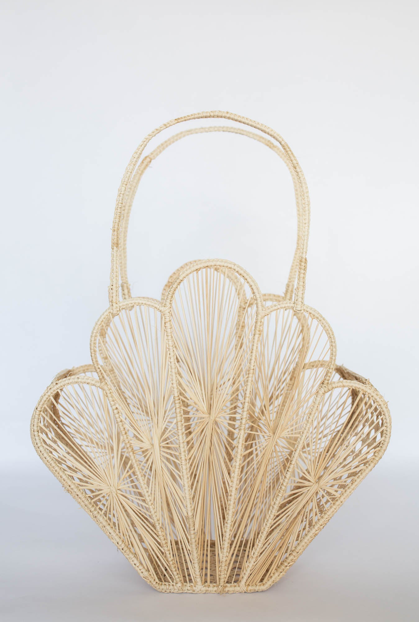 Palm Beach Island Raffia Shell Bag