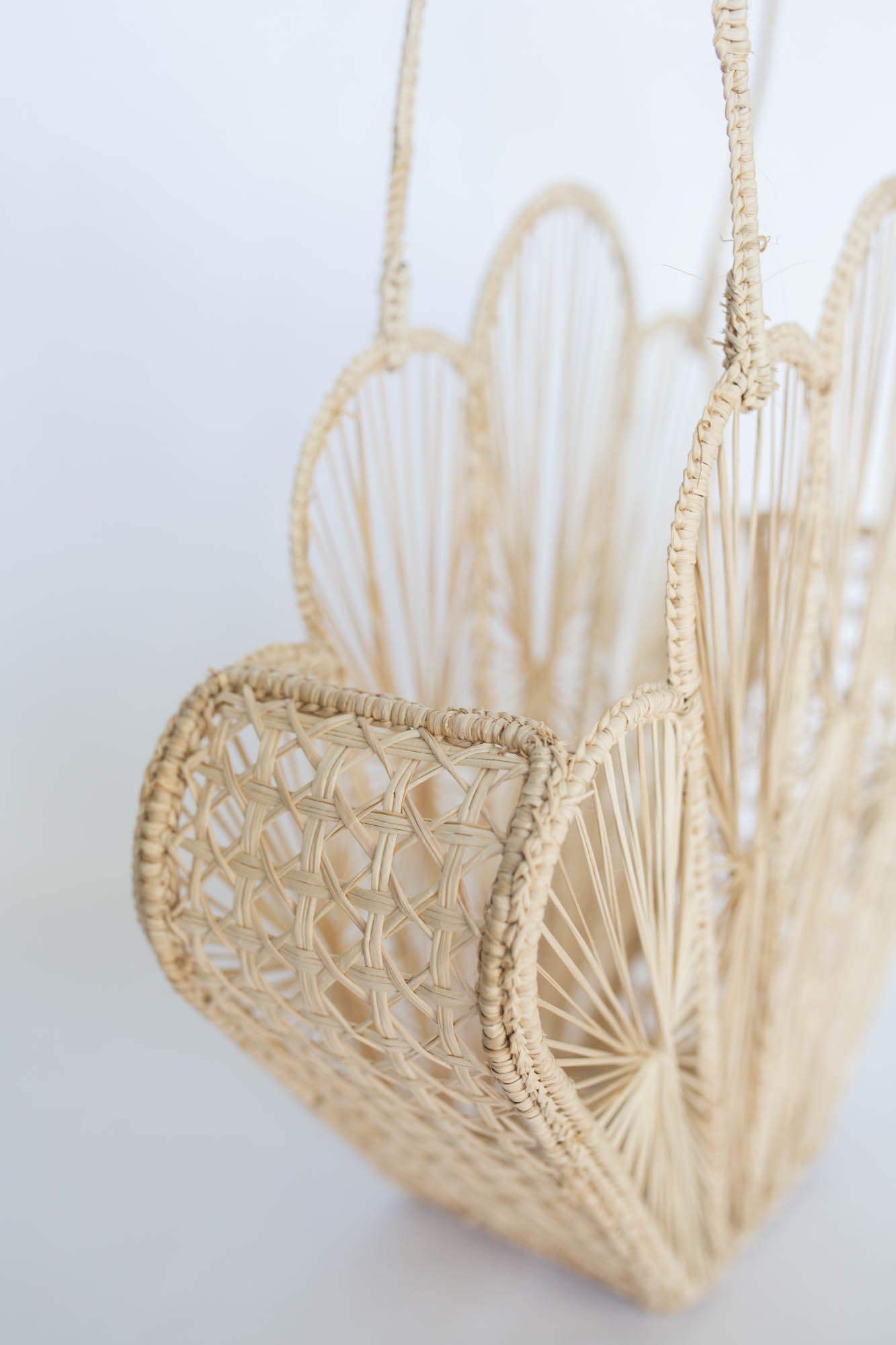 Palm Beach Island Raffia Shell Bag