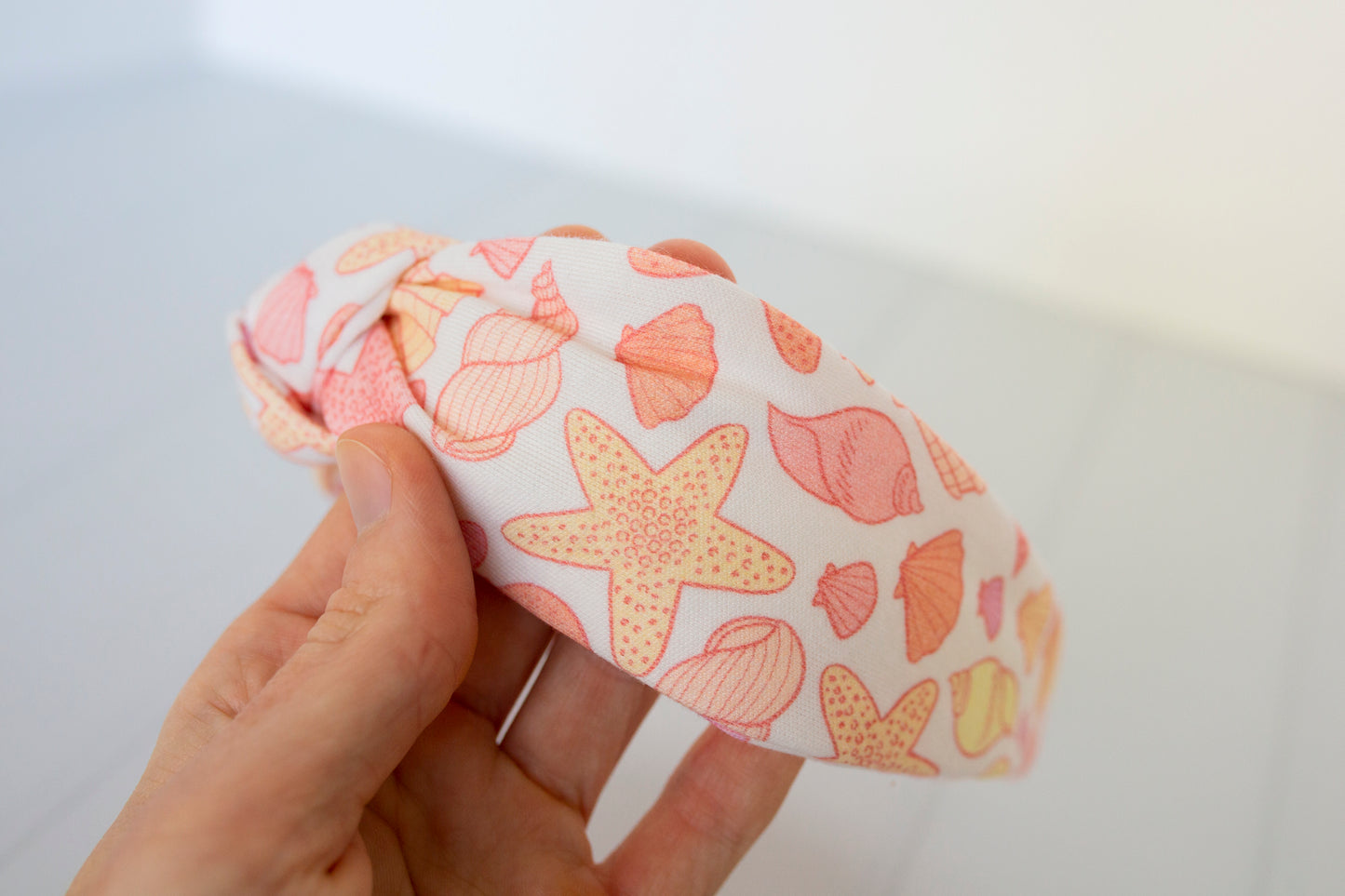 Sanibel Pink Shell Print Headband