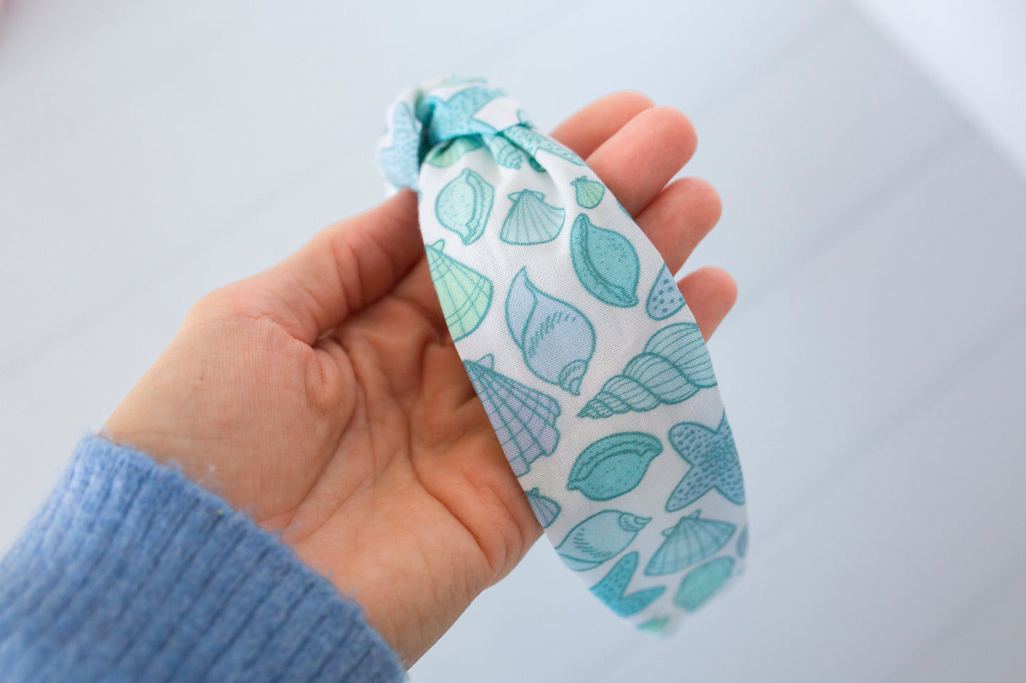 Captiva Island Blue Shell Print Headband