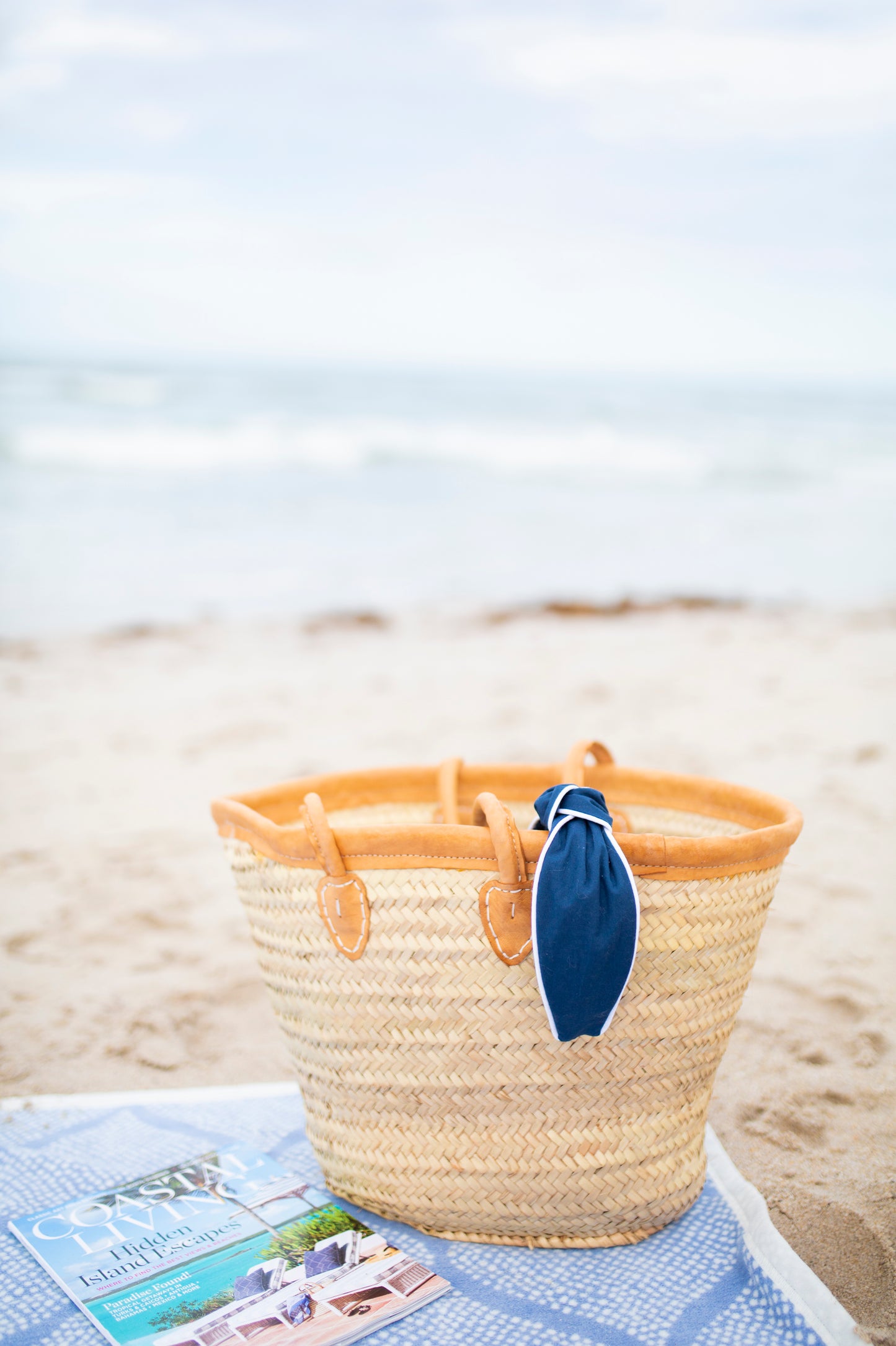 Nantucket Navy Piped Knot Headband